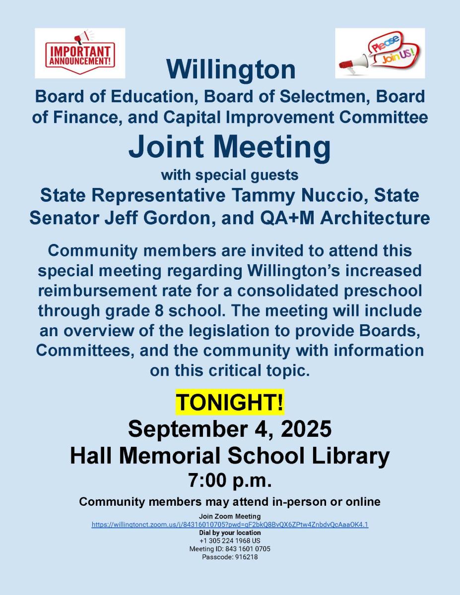 BOE, BOS, BOF, CIP, State Rep Tammy Nuccio, State Senator Jeff Gordon and QA&amp;M Architectur