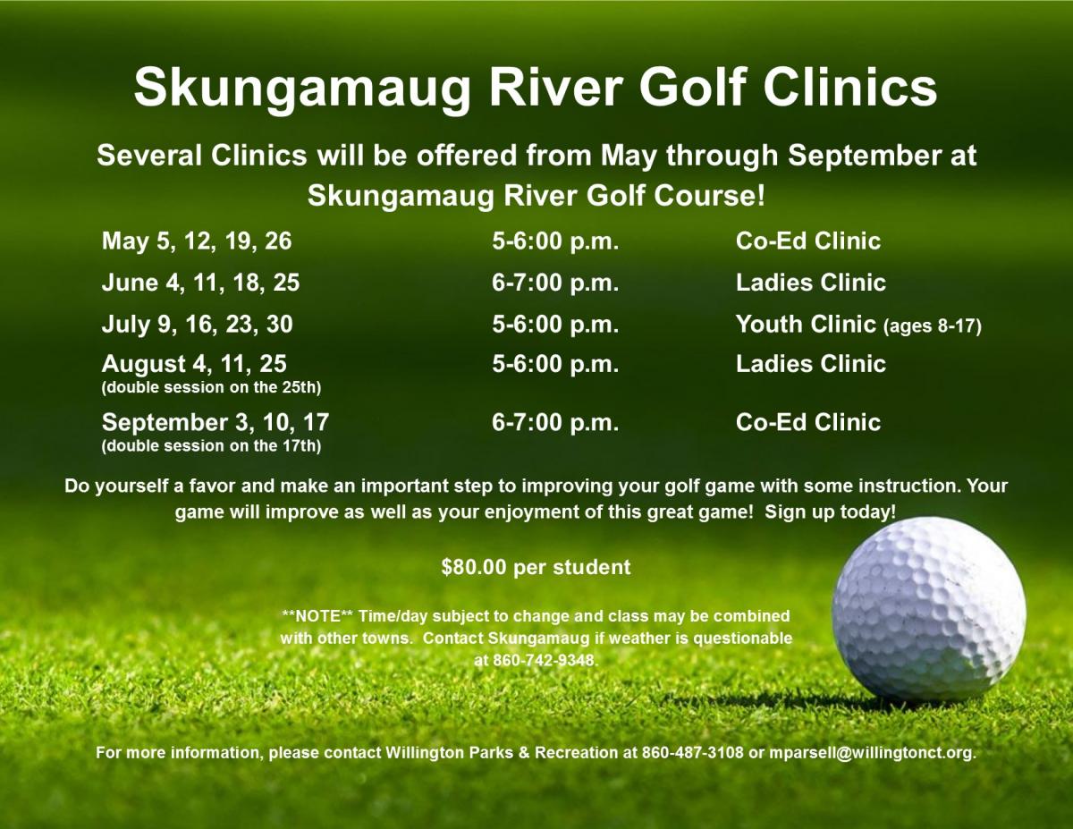 golf clinics 2020