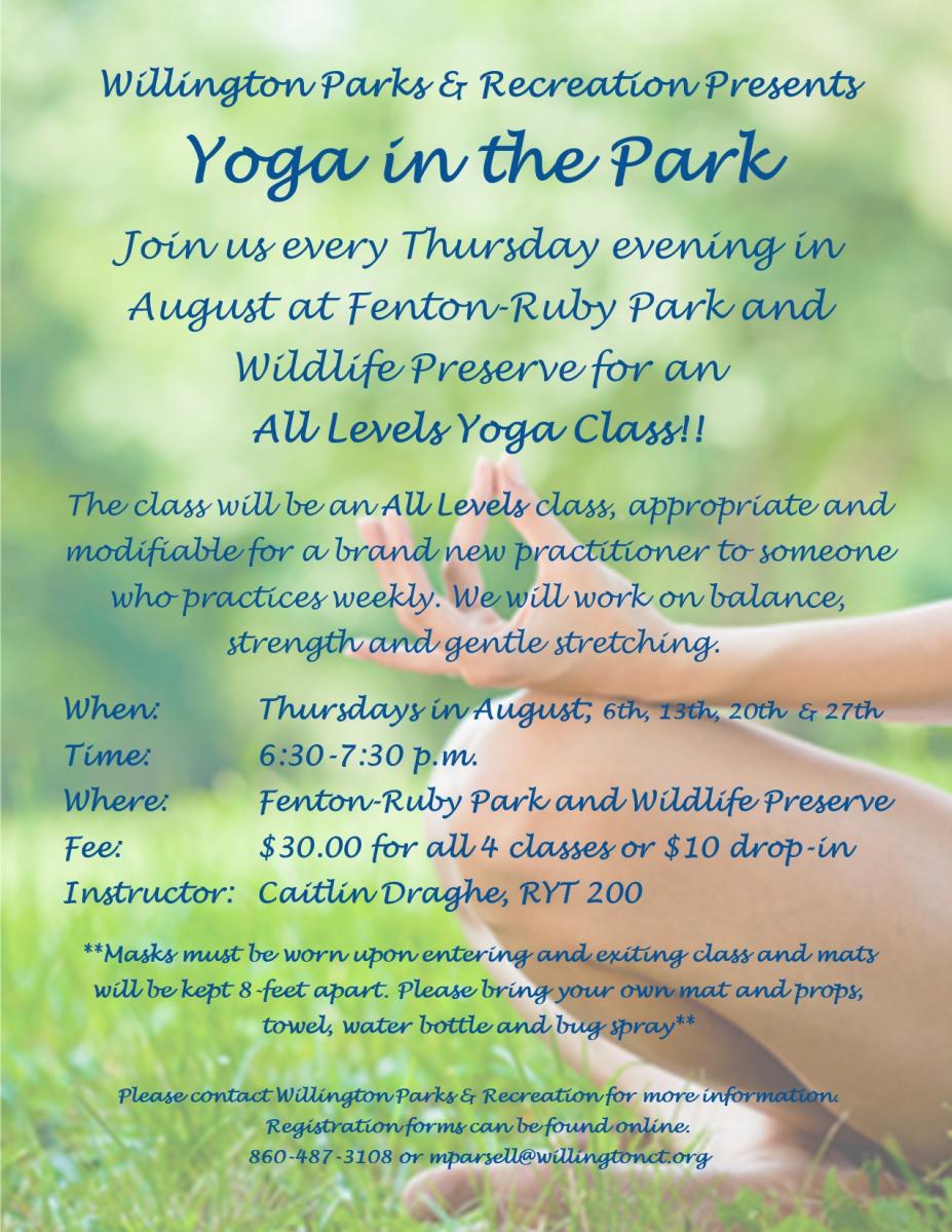 yoga in the park
