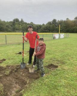 2023 Bocce Court Project:  Breaking ground