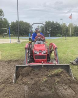 2023 Bocce Court Project:  tractor rides