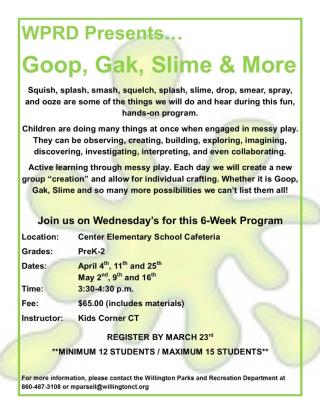 Wednesdays, April 4th - May 16th, 3:30-4:30 pm