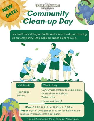 New date for community cleanup day Sunday June 8 2025 10 am