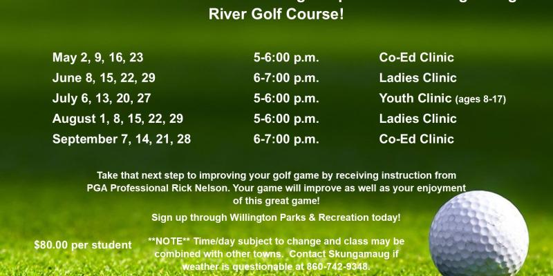 Golf lessons flyer